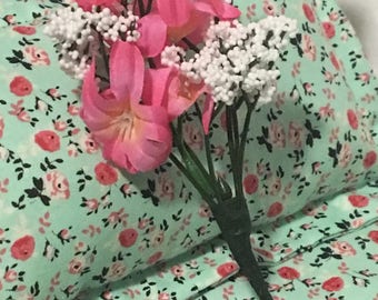 Flower Bouquet for American Girl or 18" Dolls Pink/Purple Shabby Chic