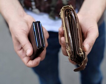 Mens Wallet, Minimalist Wallet, Best men gift, RFID Wallet, Womens Wallet, Leather Wallet, Original Nero Wallet