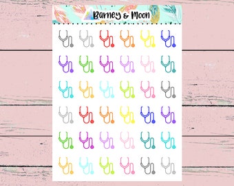 Stethoscope Icons | Planner Stickers