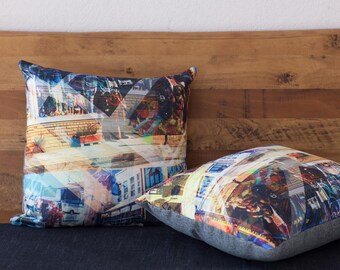 Monetery CA incpired photo pillow case