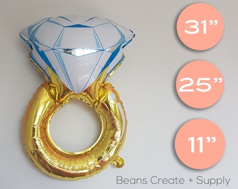 Diamond Engagement Ring Balloon | Wedding, Engagement