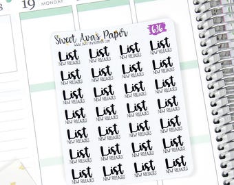 Shop Owner Stickers - Word Art Stickers - Lettering Stickers - New Release Stickers - Design Stickers - Fits Most Planners - 636