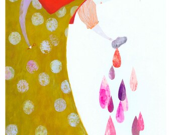 Let it rain....Print of an original illustration.