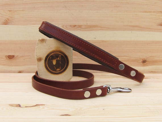 Brown Leather Dog Leash, Simple Dog Leash, Custom Lenght and Width, Handmade Dog Lead, Strong Dog Leash, Walking Leash, Custom Leather Lead