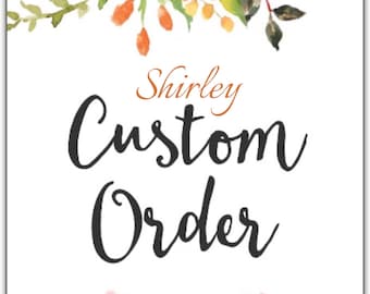 3 custom dresses for Shirley in the pictured styles .