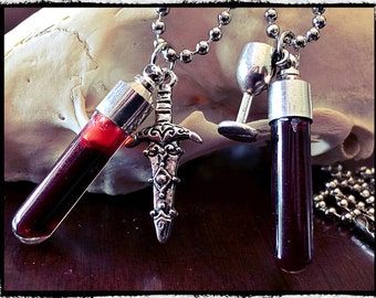 Single Piece - Blood Vial Pendant Kit - Includes Anticoagulant