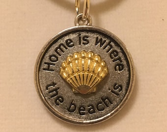 Home Is Where The Beach Is Pendant Necklace