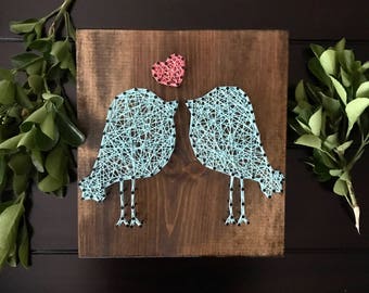 MADE TO ORDER Love Birds String Art