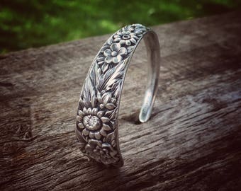 1932 Repousse Sterling Bangle