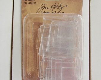 Fragments, Tim Holtz, Ideaology, 34 pc., for papercrafting, mixed media, jewelry making, art journaling, scrapbooking, card making,