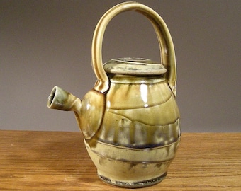 Teapot , Stoneware Teapot , Handmade Teapot , Pottery Teapots , slip and layered glaze decoration , Jon Whitney Pottery