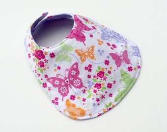 Reversible Baby Bib for Baby Girl