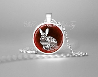 RED RABBIT PENDANT Rabbit Necklace Rabbit Pendant Rabbit Jewelry Bunny Rabbit Necklace Bunny Pendant Bunny Jewelry Bunny Necklace Gift