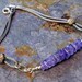Sterling silver tanzanite bracelet. boho, bohemian, gypsy, bracelets, gemstone bracelet, tribal jewelry, boho chic, jewellery