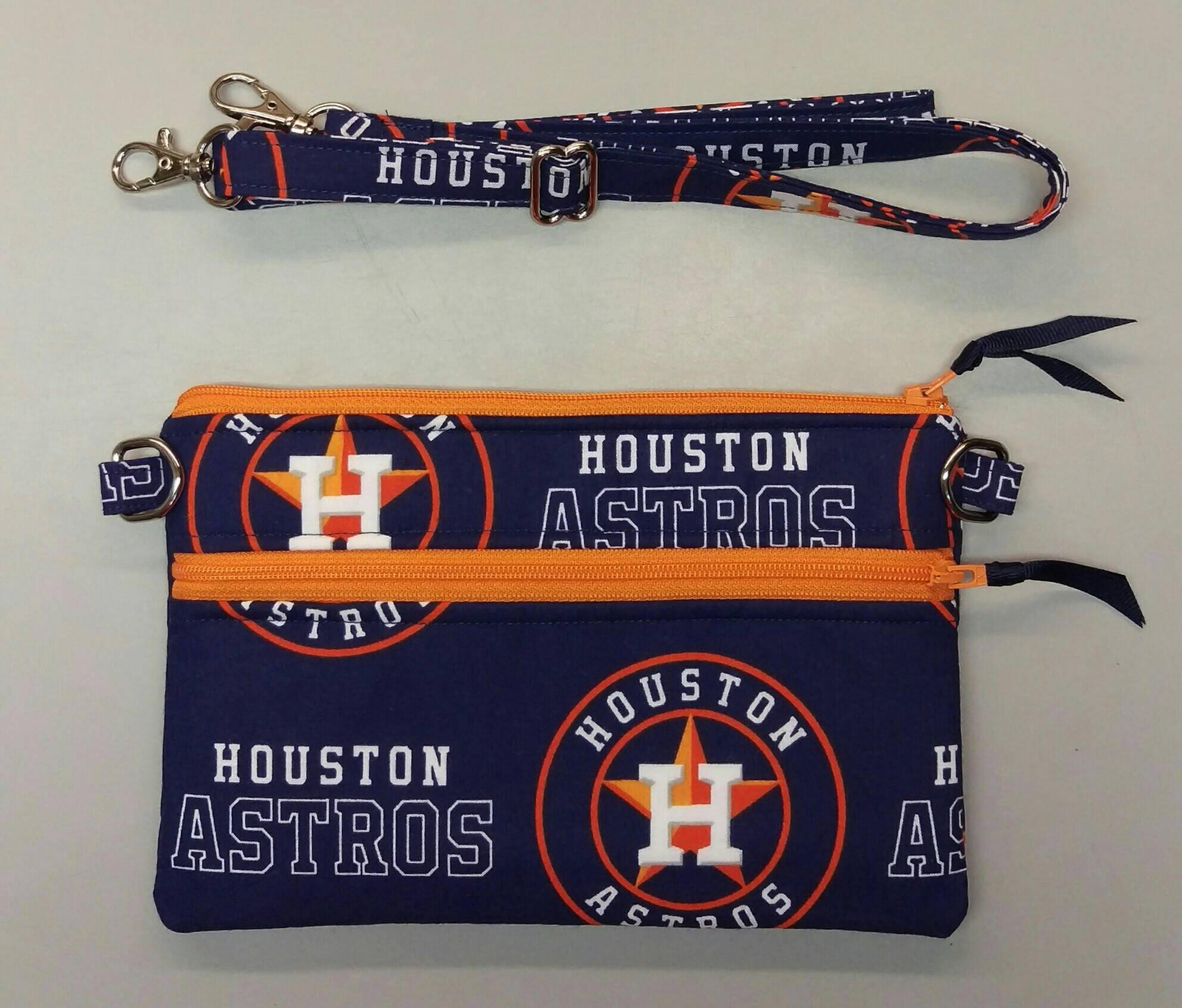 Houston Astros cross body purse handmade