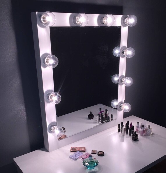 Xl Vanity mirror with Hollywood lighting.Perfect for Ikea