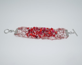 Bracelet Galaxie·Rouge, Collection Carole Massicotte