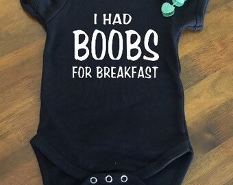 Boobs Funny Baby Onesie