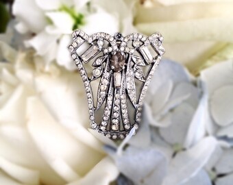 Art Deco Paste Dress Clip