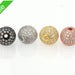 Wholesale 6mm 8mm 10mm 12mm Round Pave Beads, 50% off, CZ Micro Pave Ball Bead, Crystal Cubic Zirconia Bead, Pkg of 1PCS, B0N0.RH01.P01