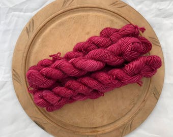 Boysenberry - - MisTori Yarns Sparkle Minis - 75/20/5 Superwash Merino/nylon/Stellina - 87 yards/ 20 gram skein