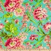 Fabric by the Yard- Bliss Bouquet in Teal- Amy Butler