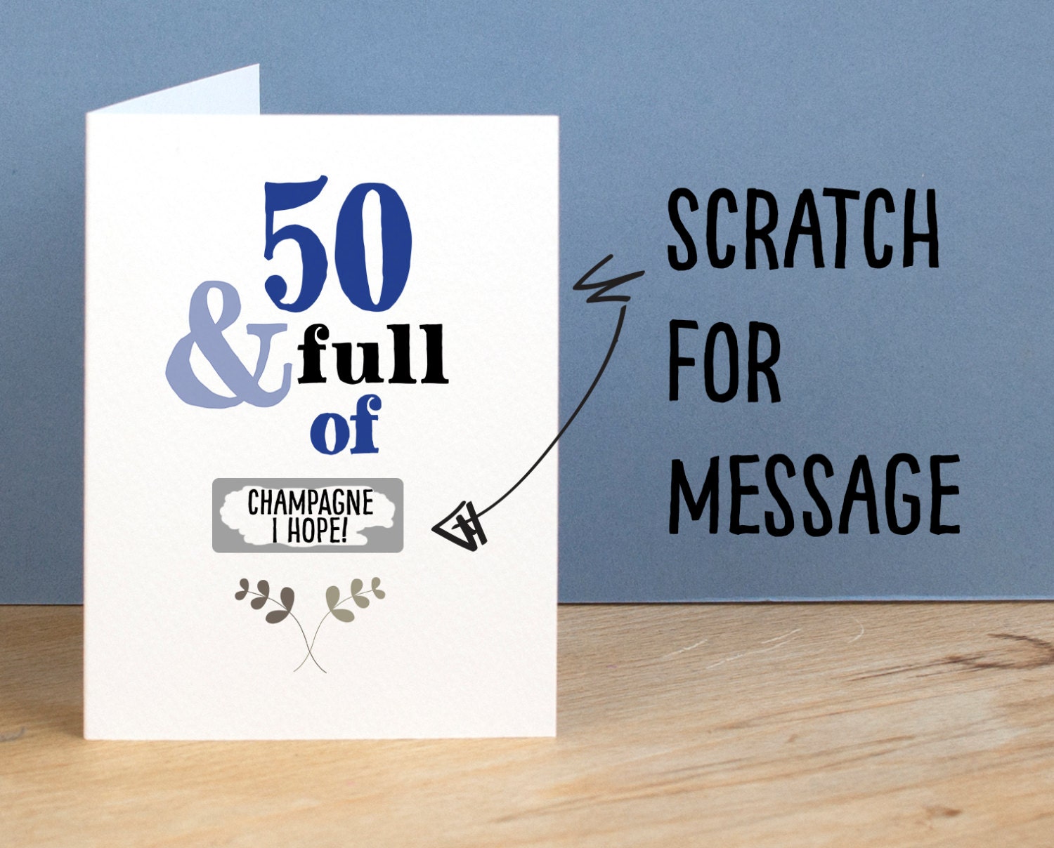 50th Birthday Card 50 and Full of Rude Sarcastic Humorous 50th
