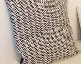 Black and white Chevron pillow cover