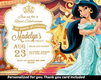 Jasmine Invitation Etsy