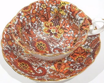 Radfords Chintz Tea Cup and Saucer, Chintz Tea Cups, English Teacups, Made in England, Antique Tea Cups, English Bone China Cups