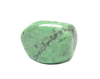 Green Grossularite Garnet Tumble Polish Semi Precious Gemstone, Wire Wrap Jewel, African Geo Gem DIY Jewelry Making Craft Semiprecious Stone