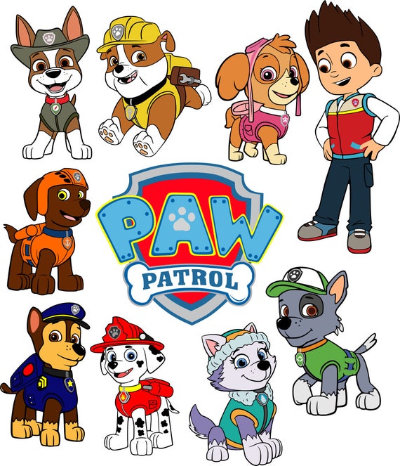 Paw Patrol SVG files for Silhouette.