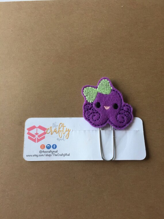 Octopus Clip/Planner Clip/Bookmark. Octopus planner clip