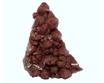 Red Quartz Rock Crystal Cluster, Wine Red Hematite included quartz Mineral Specimen Mined in Morocco, African gemstone, Bacchus Stone