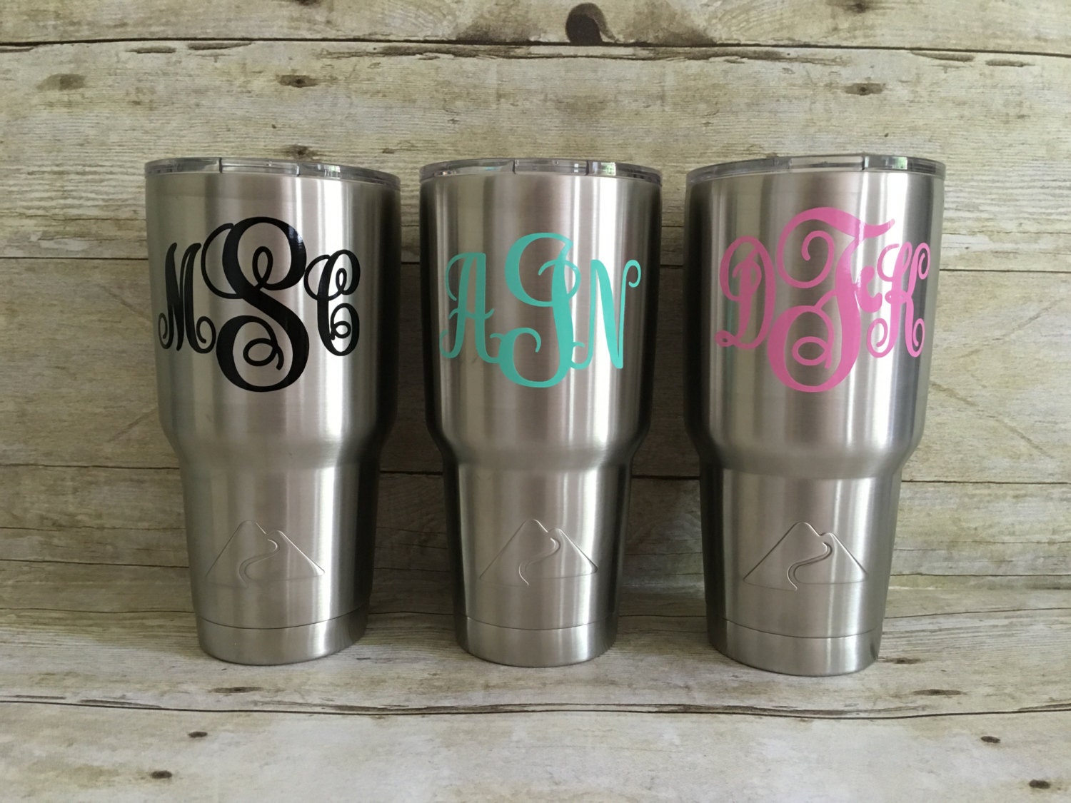 Monogram Tumbler Stainless Tumbler Personalized Tumbler