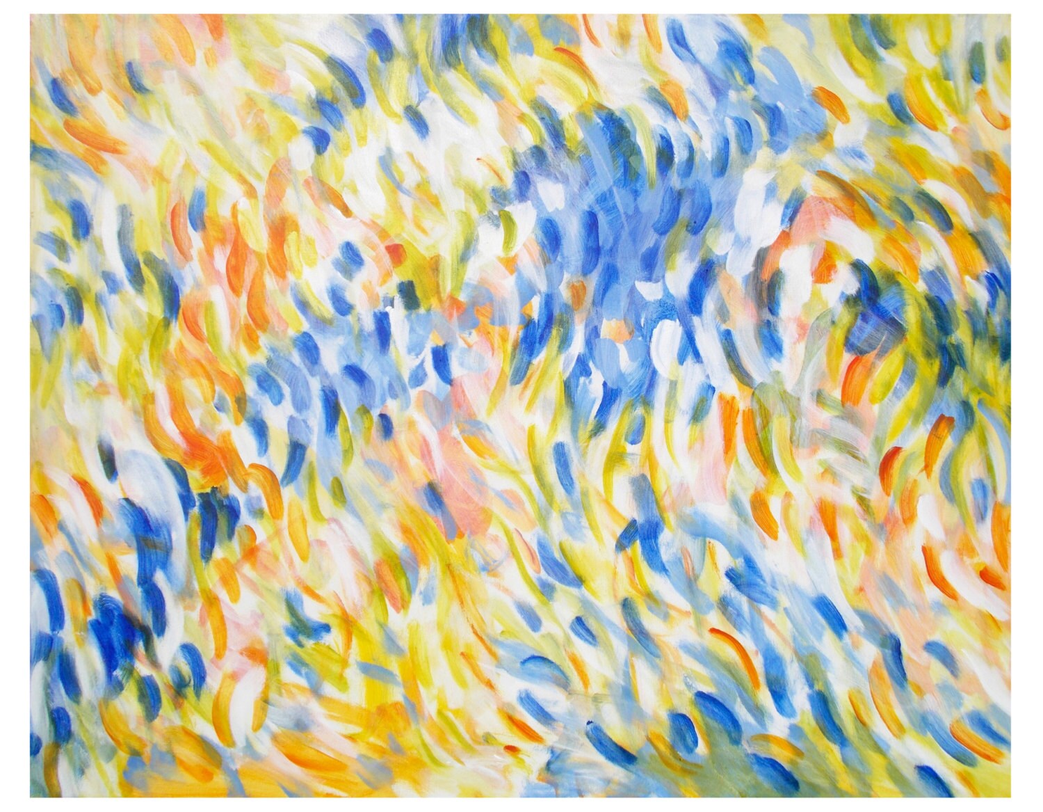 Large Abstract Impressionist Painting Original Acrylic on