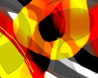 Colors Abstract - Digital Art print - Horizontal