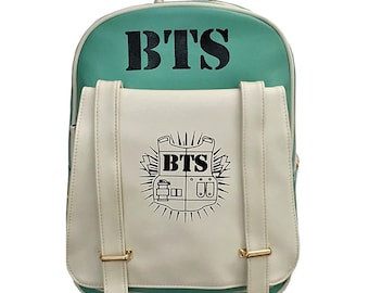 BTS Kpop Backpack, BTS Printing Girls bag, Bangtan Boys, Student Girls Schoolbag, Travel bag, Kpop Women Backpacks for Teenage