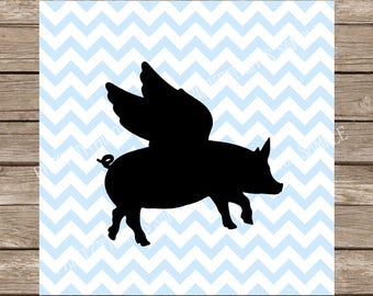 Download Flying pig svg | Etsy