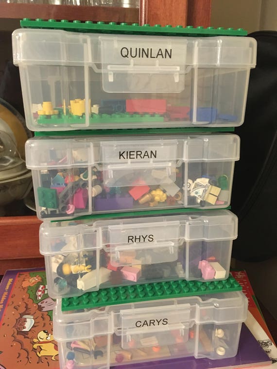 clear lego bins