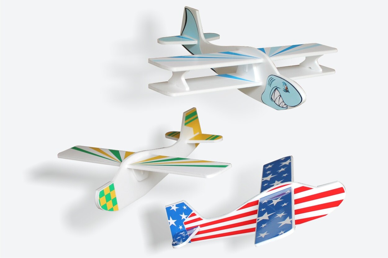 in to y 1 3 glider assemble how Model Set 3 of Foam toy gliders Airplane outdoor Funny