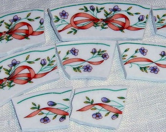 Broken China, Mosaic tiles, Mosaic Supplies, Hand Cut Tiles,