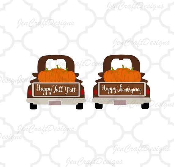 Download Fall Pumpkins Antique Truck SVG Vintage truck SVG classic