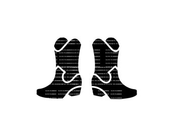 Cowboy Boots SVG, Southern Cutting Files, EPS, JPEG, Cameo, Cricut, Silhouette, Vector Files, Clip Art, Holiday dfx, Cut Files, Svg Cut File