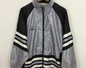Vintage 90s Spalding Windbreaker Bomber Jacket Size L Kappa Reebok
