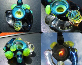 Tentacle Lock Window Glass Pendant Borosilicate Glass