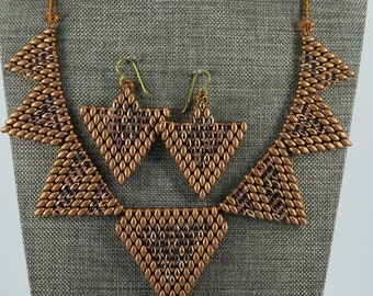 Triangles Necklace & Earring Set