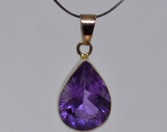 Amethyst Teardrop Pendant