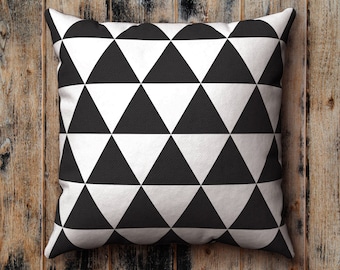 Black and White Pillow Case, Cushion Cover, Pillow Sham