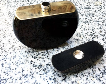 Drinking Flask made from natural obsidian | FREE SHIPPING | may be customized